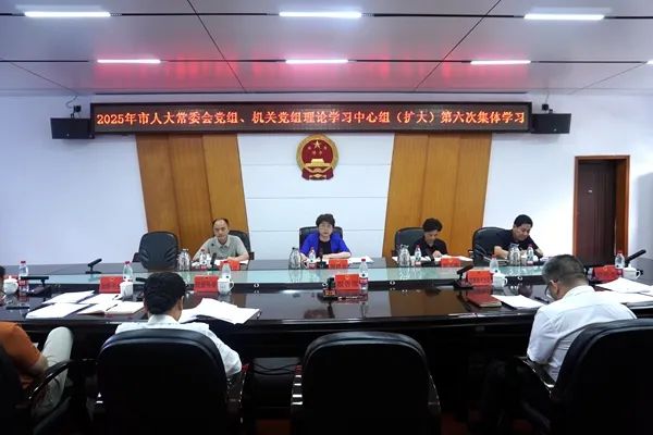 邵阳市人大常委会党组、机关党组理论 学习中心组（扩大）举行2025年第六次集体学习