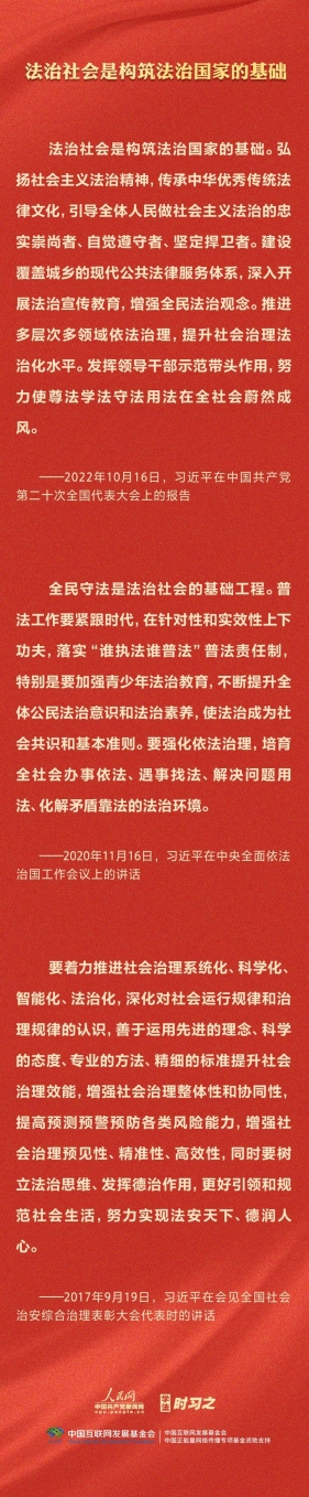 坚持依法治国、依法执政、依法行政共同推进，法治国家、法治政府、法治社会一体建设